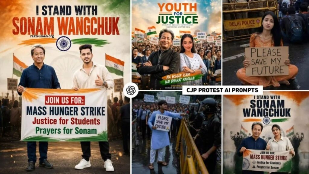 CJP Delhi Protest AI Photo Editing Prompt | Jantar Mantar Prompt CJP Delhi Protest AI Photo Editing Prompt Jantar