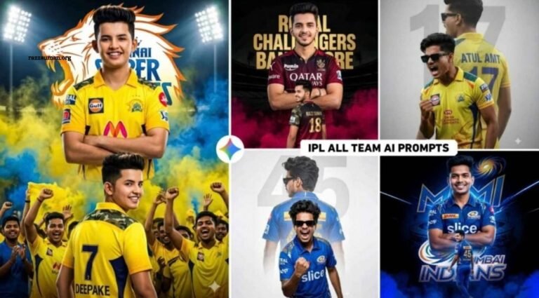 IPL 2026 AI Photo Editing Prompts All Team Prompts
